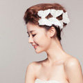 Elegant Cute Butterfly Rhinestone Bridal Hairpin Wedding Dress Bride Duckbill Clip Hair Accessories