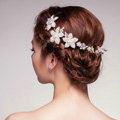 Hot sell Daisy Flower Rhinestone Beads Bridal Hairwear Wedding Dress Bride Headband Hair Accessories