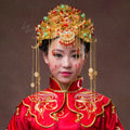 Luxury Bride Classic Costume Tassel Multicolor Phoenix Coronet Hair Clasp Cheongsam Married Bridal Hair Accessories
