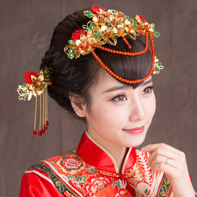 Buy Wholesale Luxury Bride Classic Costume Phoenix Coronet Flower Hair ...