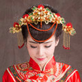 Luxury Classic Costume Phoenix Coronet Tassel Flower Hair Clasp Cheongsam Married Bridal Hair Accessories