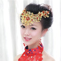 Vintage Bride Agate Beads Flower Hairwear Cheongsam Wedding Headband Bridal Hair Accessories