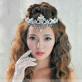 Classic Wedding Jewelry Flower Crystal Tassel Tiaras Bridal Rhinestone Crown Hair Accessories
