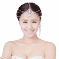 Elegant Wedding Bohemia Headdress Jewelry Crystal Beads Tassel Bridal Headband Hair Accessories