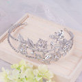 Luxury Retro Wedding Jewelry Flower Crystal Tiaras Bridal Crown Rhinestone Hair Hoop Accessories