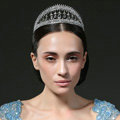 Luxury Retro Wedding Jewelry Water-drop Crystal Beads Tiaras Bridal Crown Rhinestone Accessories