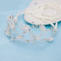 Luxury Wedding Jewelry Pearl Crystal Beads Flower Tiaras Bridal Headband Hair Hoop Accessories