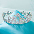 Unique Elegant Wedding Jewelry Crystal Large Ring Tiaras Bridal Rhinestone Crown Hair Accessories