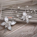 Elegant Wedding Hair Clip Jewelry By hand Crystal Lace Butterfly Bridal Hair Pin Accessories