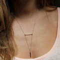 Fashion Personality Simple Women Link Metal Bar Gold-plated Short Necklace Clavicle Chain