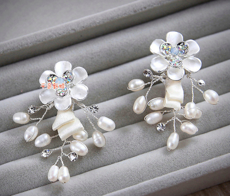 Buy Wholesale Luxury Wedding Jewellery Porcelain Pearl Flower Crystal ...