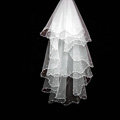 Romantic Cathedral Multilayer 150cm Short White Pearl Bridal Wedding Veil Bride Deco
