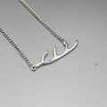 Unique Fashion Simple Women Silver Gold-plated Short Metal Branch Shape Necklace Clavicle Chain