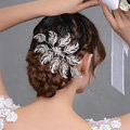 New Arrival Large Leaf Clear Crystal European Style Bridal Hair Combs Hairpin Wedding Hair Accessories