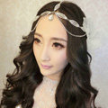 Sweety Leaves shape Rhinestone Pendent Frontlet Bridal Wedding Party Hair Headpiece Accessories