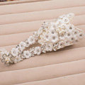 Vintage Lace Flower Rhinestone Bridal Wristlet Wedding Dress Perform Crystal Pearl Bracelet Accessories