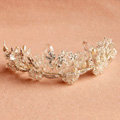 High Grade Bridal Sliver Crystal Beads Pearl Wedding Crown Women Hairbands Accessories
