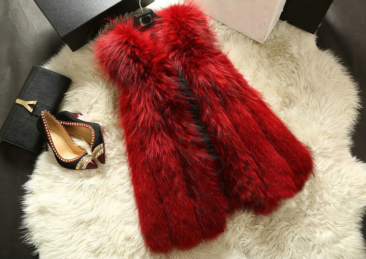 Buy Wholesale Luxury Genuine Real Whole Raccoon Fur Vest Fashion Women ...