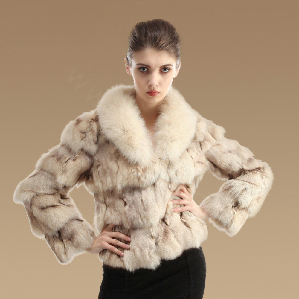 Buy Wholesale Women Luxury Genuine Fox Fur Coats Fashion Short Jacket ...