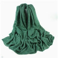 Classic Plaid Unisex Scarf Shawl Winter Warm Cotton Solid Panties 150*120CM - Blackish Green