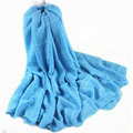 Classic Plaid Unisex Scarf Shawl Winter Warm Cotton Solid Panties 150*120CM - Blue