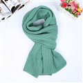 Classic Unisex Scarf Cashmere Warm Winter Solid Scarves Wraps 180*35CM - Green