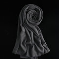 Colorful Unisex Scarf Shawl Winter Warm Cashmere Solid Panties 180*60CM - Dark Grey