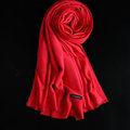 Colorful Unisex Scarf Shawl Winter Warm Cashmere Solid Panties 180*60CM - Red