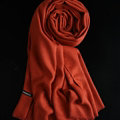 Colorful Unisex Scarf Shawl Winter Warm Cashmere Solid Panties 180*60CM - Rust Red