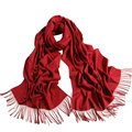 Exquisite Scarf Shawls Winter Warm Cashmere Solid Wholesale 200*60CM - Dark Red