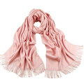 Exquisite Scarf Shawls Winter Warm Cashmere Solid Wholesale 200*60CM - Pink