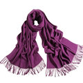 Exquisite Scarf Shawls Winter Warm Cashmere Solid Wholesale 200*60CM - Purple