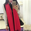 Pashmina Women Scarf Shawl Cashmere Warm Winter Solid Scarves 190*70CM - Red