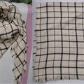 Plaid Scarf Shawls Women Winter Warm Cashmere Solid Wholesale 140*140CM - Beige