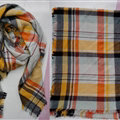 Plaid Scarf Shawls Women Winter Warm Cashmere Solid Wholesale 140*140CM - Yellow