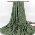 Print Fawn Women Pashmina Shawl Winter Warm Cotton Solid Panties 190*150CM - Green