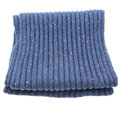 Print Scarf Shawls Unisex Winter Warm Cotton Solid Scarves 100*70CM - Blue