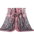 Unique Print Scarf Shawls Women Winter Warm Cotton Panties 180*90CM - Pink