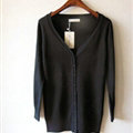 Autumn Winter Cardigans Solid Knitted Cardigan Sweater Slim Female All-Match Size - Black