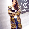Female Cardigan Sweater Winter Coat Color Loose Thick Tassel Thin - Yellow