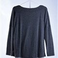 Sweater Women Fashion Casual Cotton Fake Two Knitted - Black