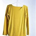 Sweater Women Fashion Casual Cotton Fake Two Knitted - Yellow