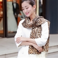 Discount Leopard Print Scarf Shawls Women Winter Warm Wool Panties 190*70CM - Brown