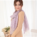 Discount Leopard Print Scarf Shawls Women Winter Warm Wool Panties 190*70CM - Pink