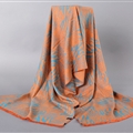 Free Zebra Print Scarves Wrap Women Winter Warm Cashmere 180*60CM - Orange