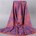Free Zebra Print Scarves Wrap Women Winter Warm Cashmere 180*60CM - Purple