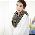 Fringed Rock Print Scarf Scarves For Women Winter Warm Cotton Panties 190*58CM - Brown