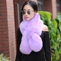 Funky Bridal Fur Scarf Shawls Women Winter Warm Solid Panties 120*20CM - Purple