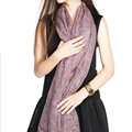 Embroidered Lace Scarves Wrap Women Winter Warm Polyester 195*68CM - Purple
