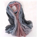 Floral Printed Lace Women Scarf Fiber Cloth Warm Scarves Wraps 180*95CM - Grey